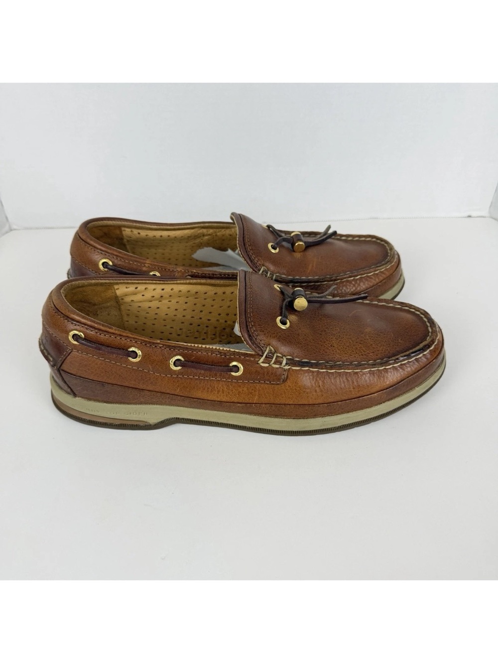 Sperry Gold Cup Authentic Original 2-Eye Mens Size 9.5 Boat Shoes- No In Soles
